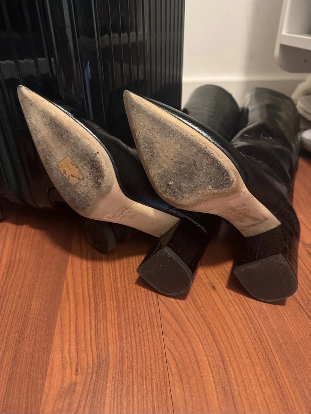 Paris Texas Anja Black Leather Boots